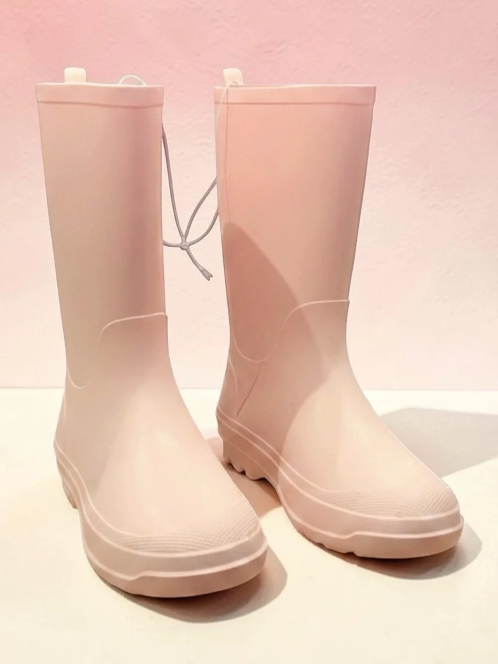 🌧️ Cat & Jack  Rubber Rain Boots – Blush Pink | Kids Size 13 | NEW 🌧️